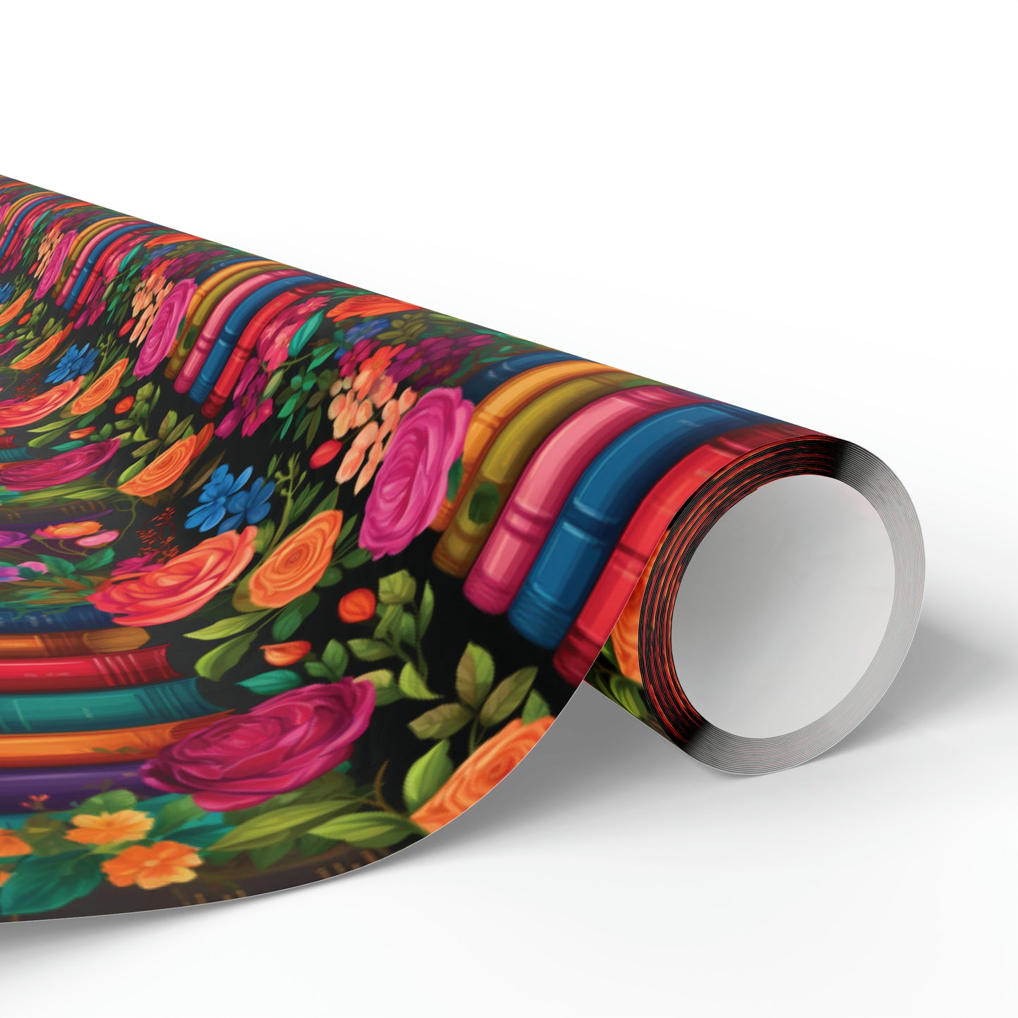 Floral Bookish Wrapping Paper