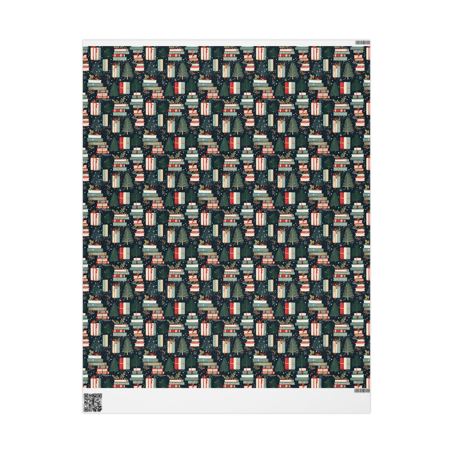 Christmas Bookish Wrapping Paper