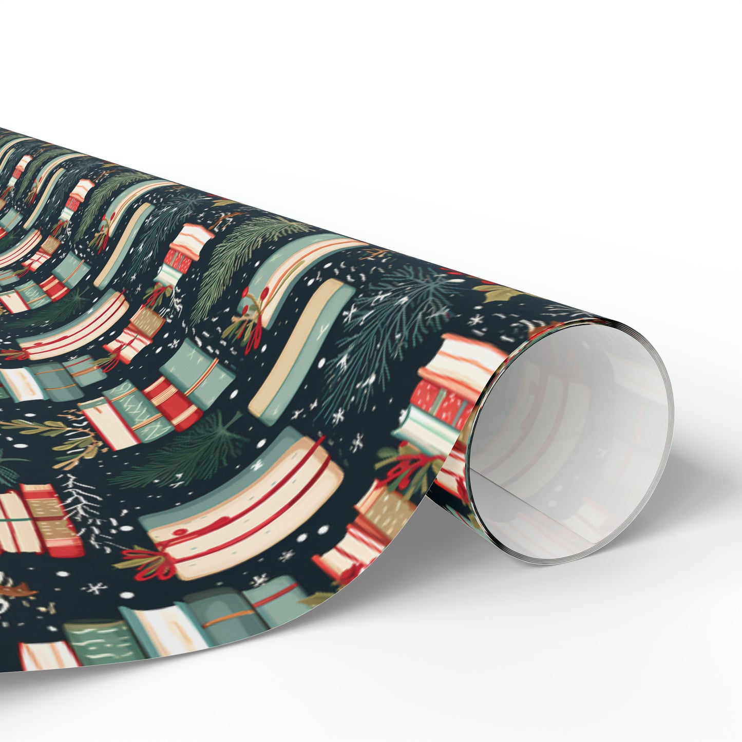 Christmas Bookish Wrapping Paper