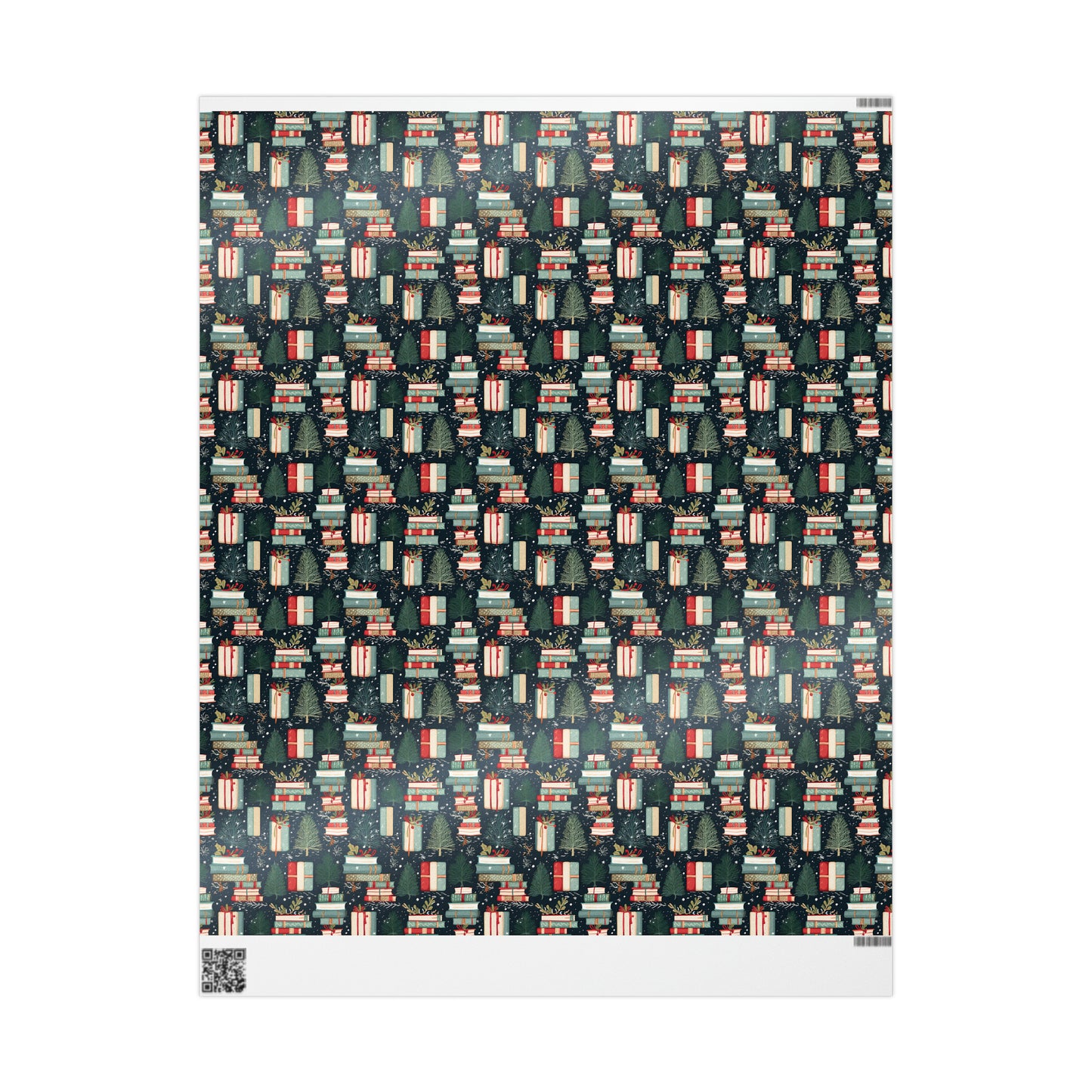 Christmas Bookish Wrapping Paper