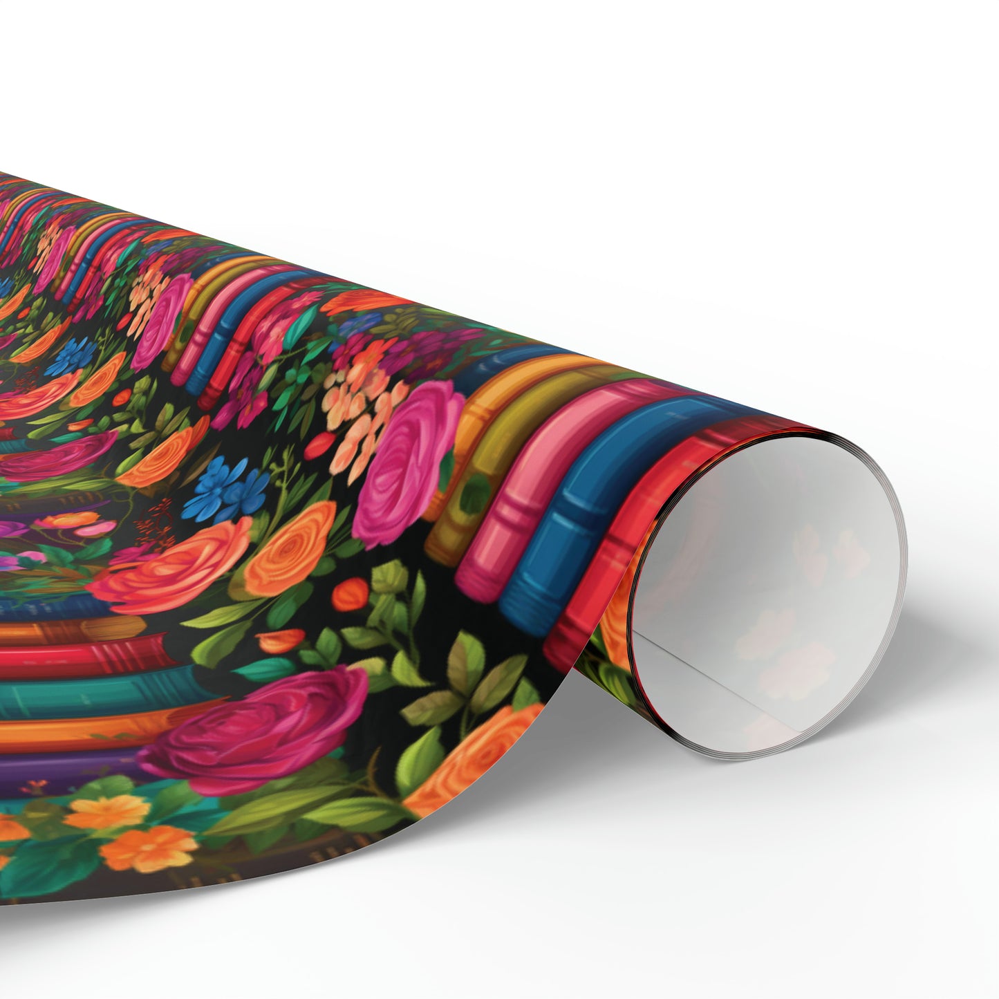 Floral Bookish Wrapping Paper