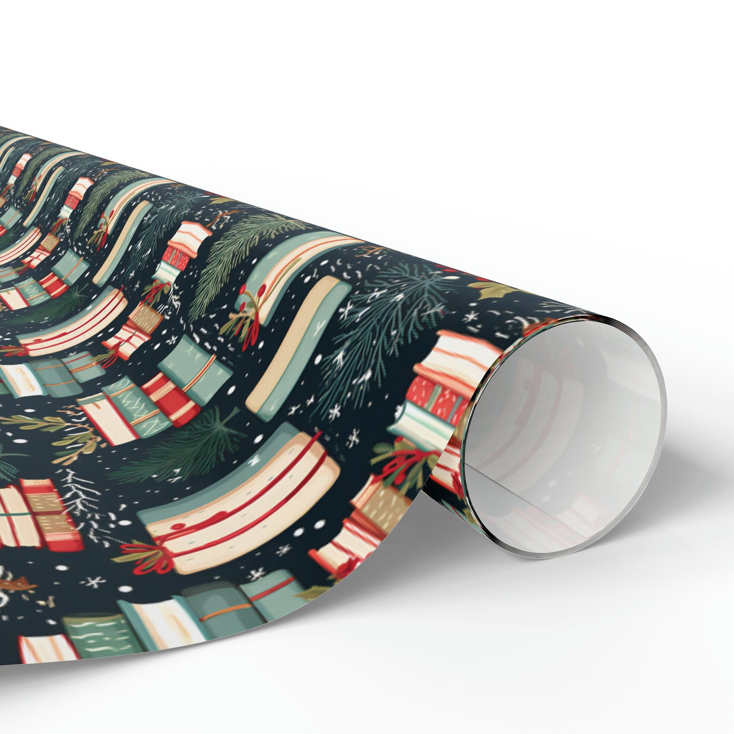 Christmas Bookish Wrapping Paper