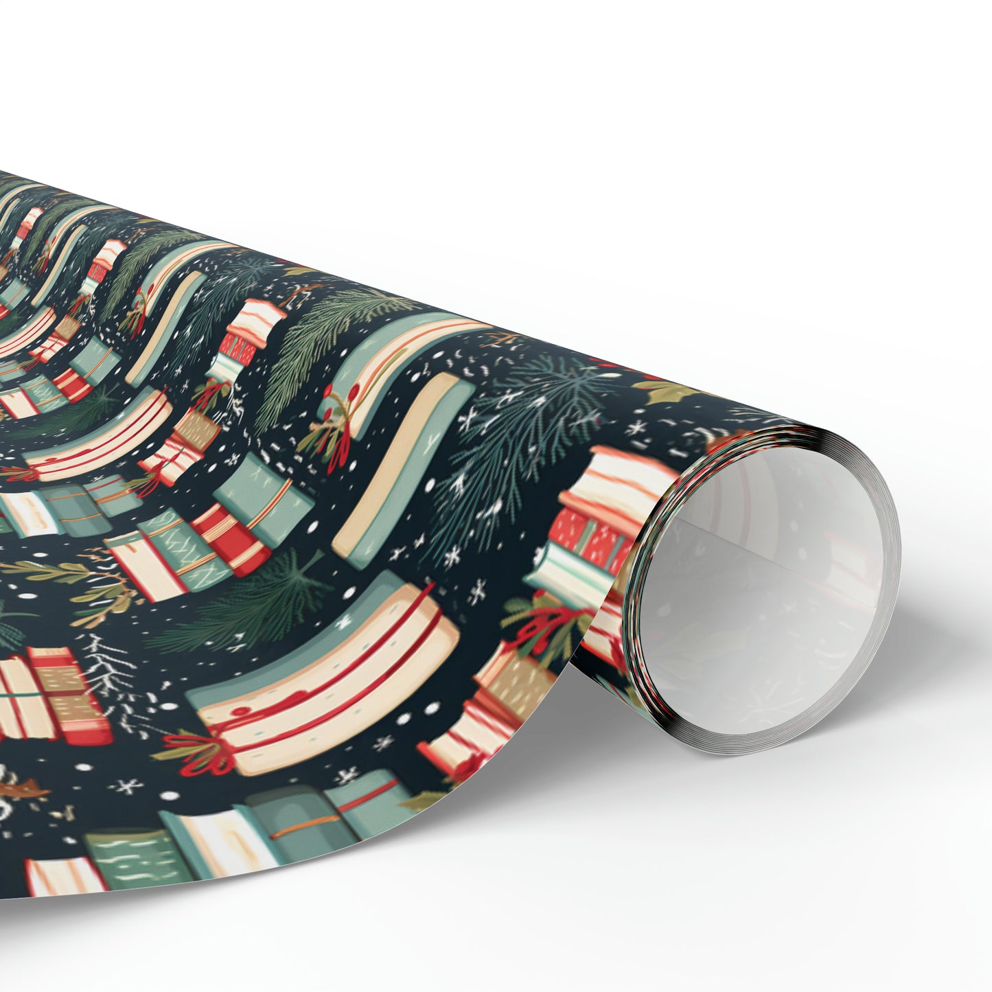 Christmas Bookish Wrapping Paper