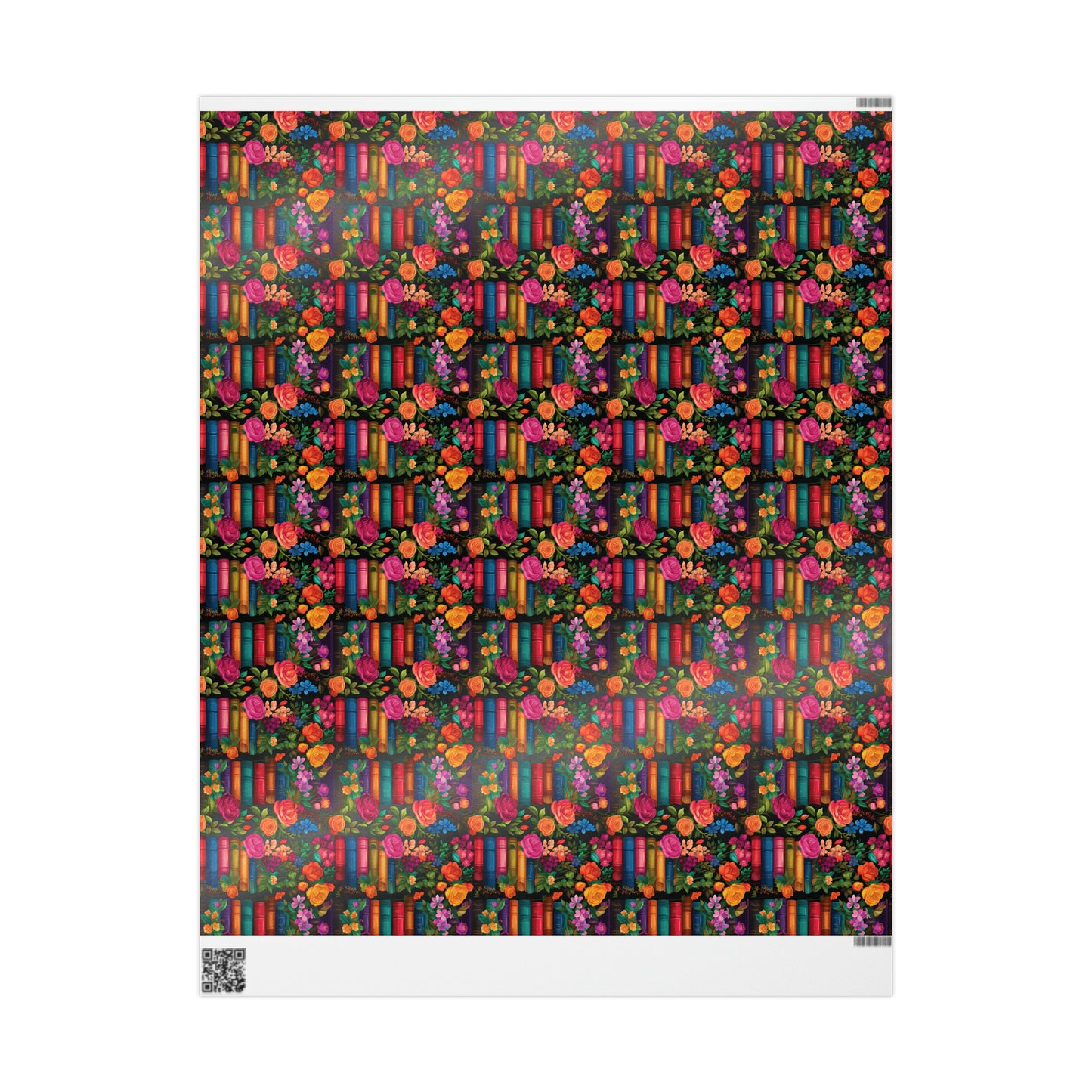 Floral Bookish Wrapping Paper