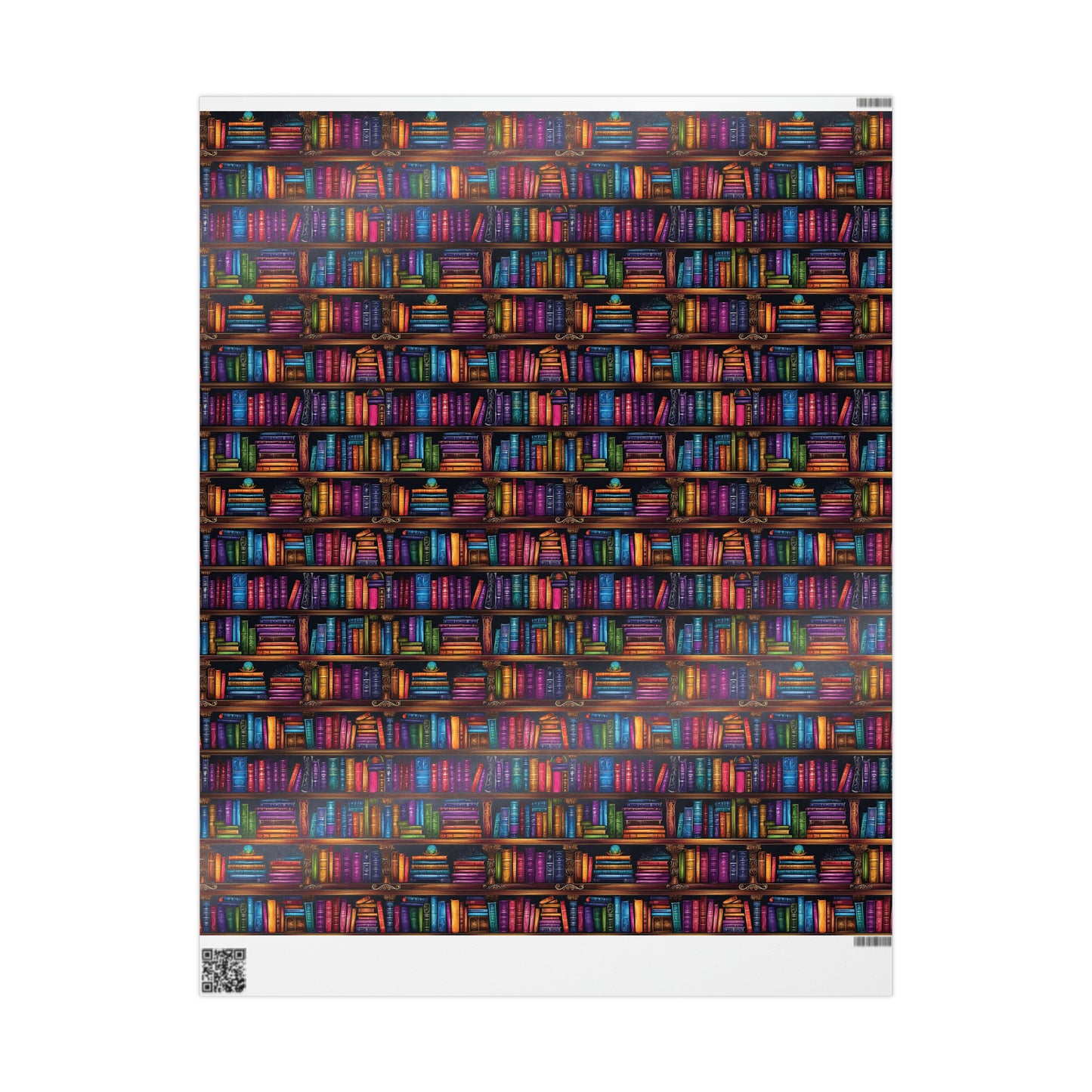 Bookshelf Wrapping Paper