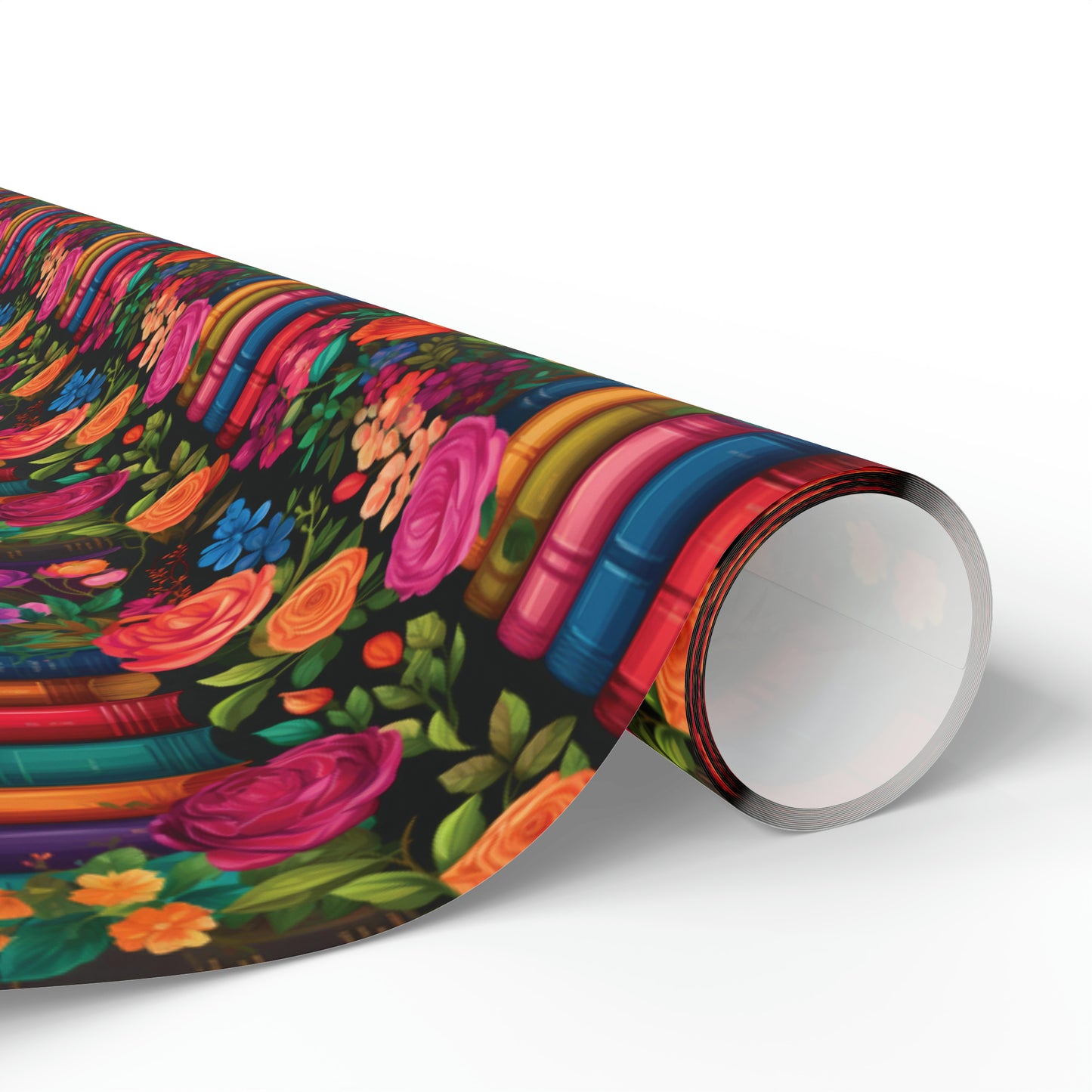 Floral Bookish Wrapping Paper