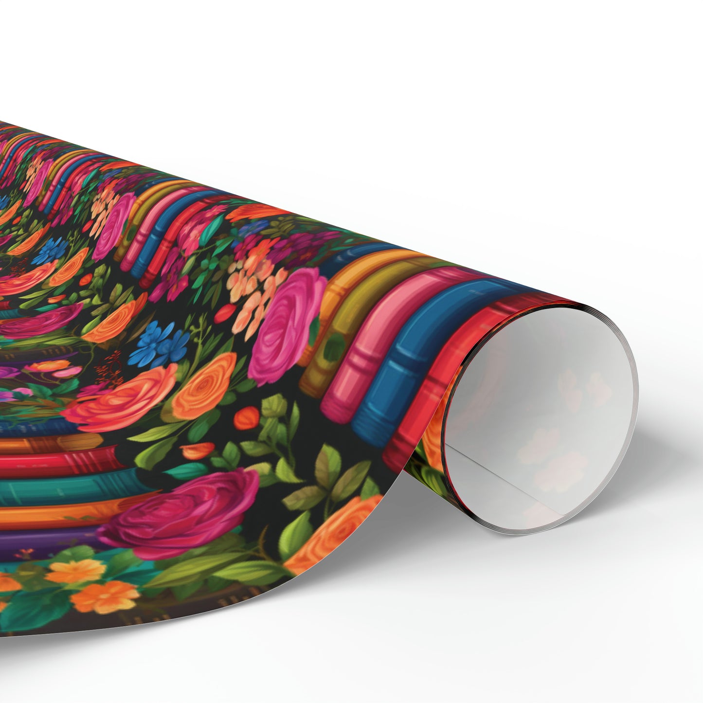 Floral Bookish Wrapping Paper