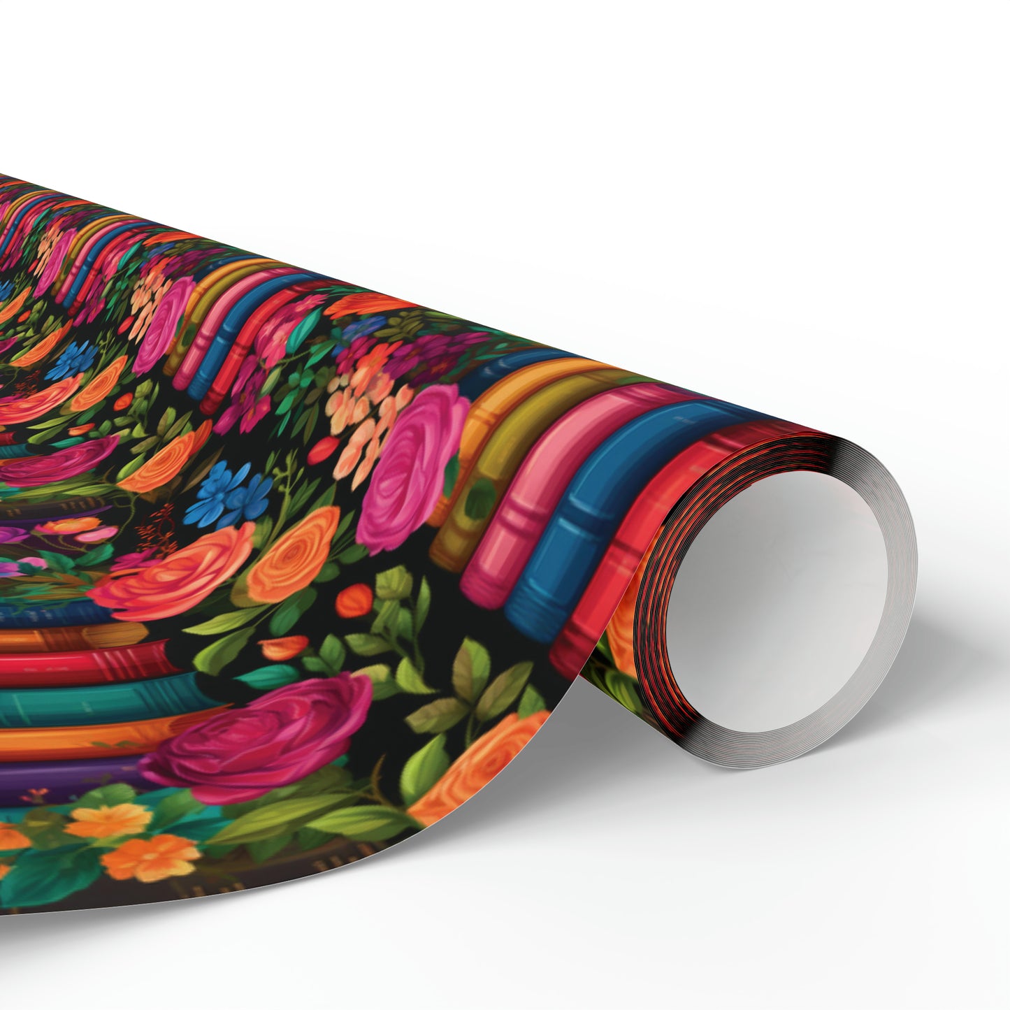 Floral Bookish Wrapping Paper