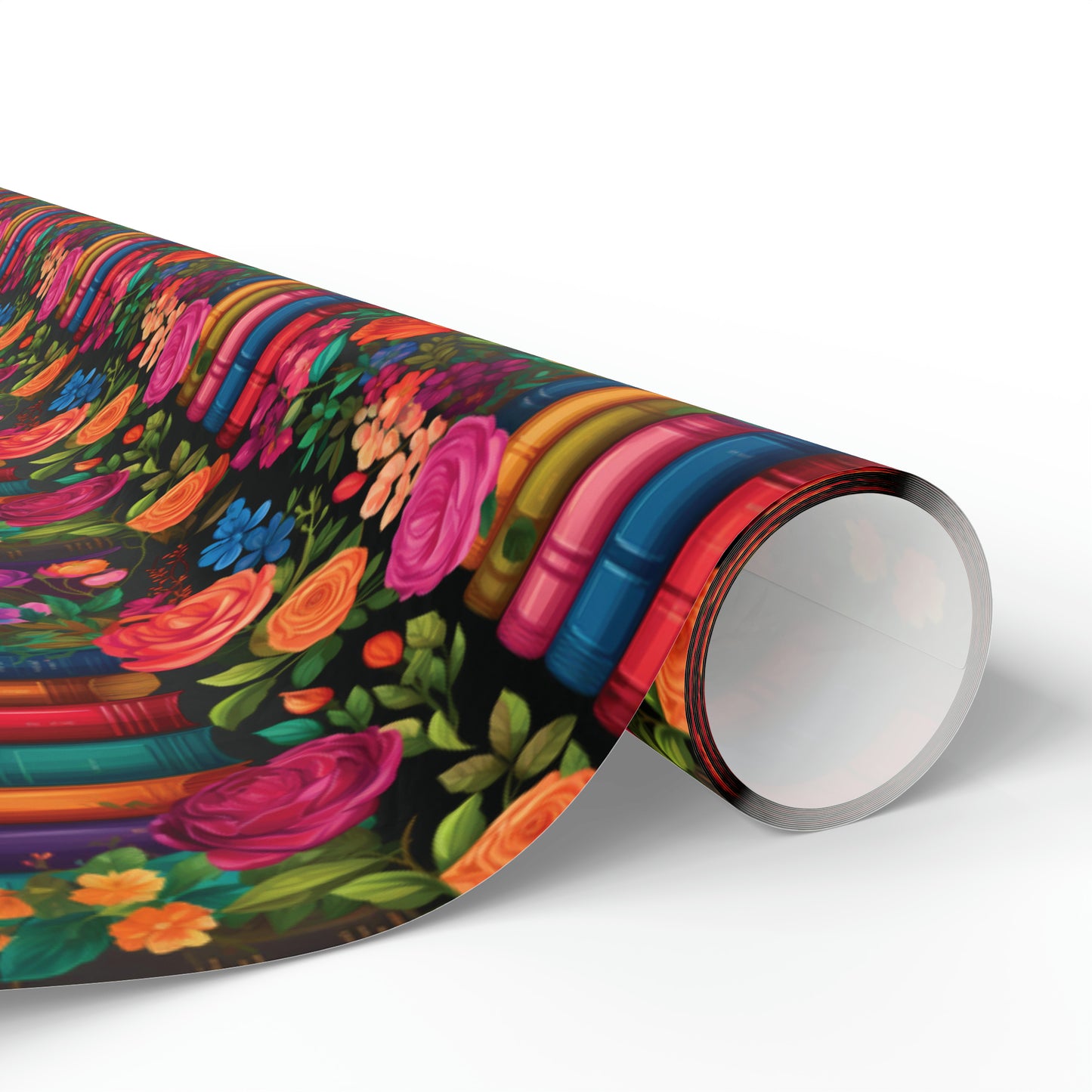 Floral Bookish Wrapping Paper