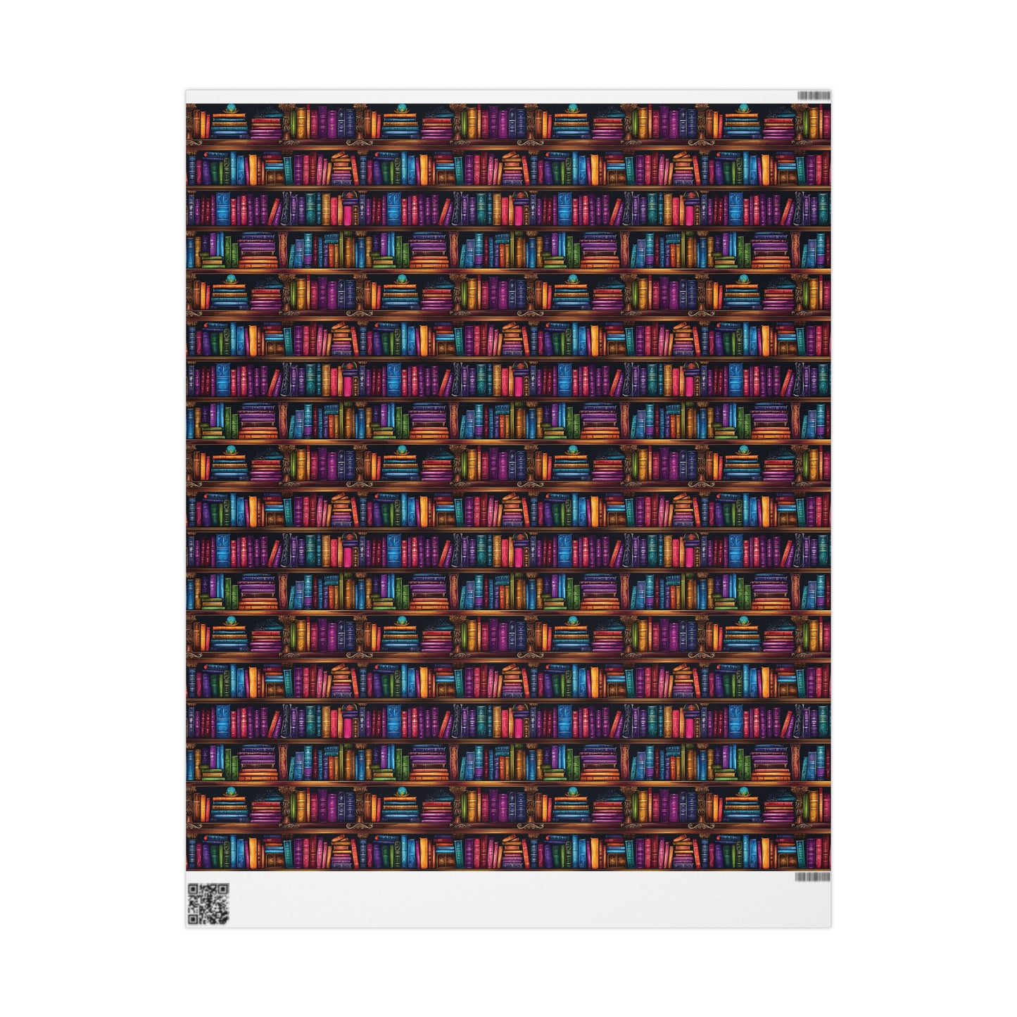 Bookshelf Wrapping Paper