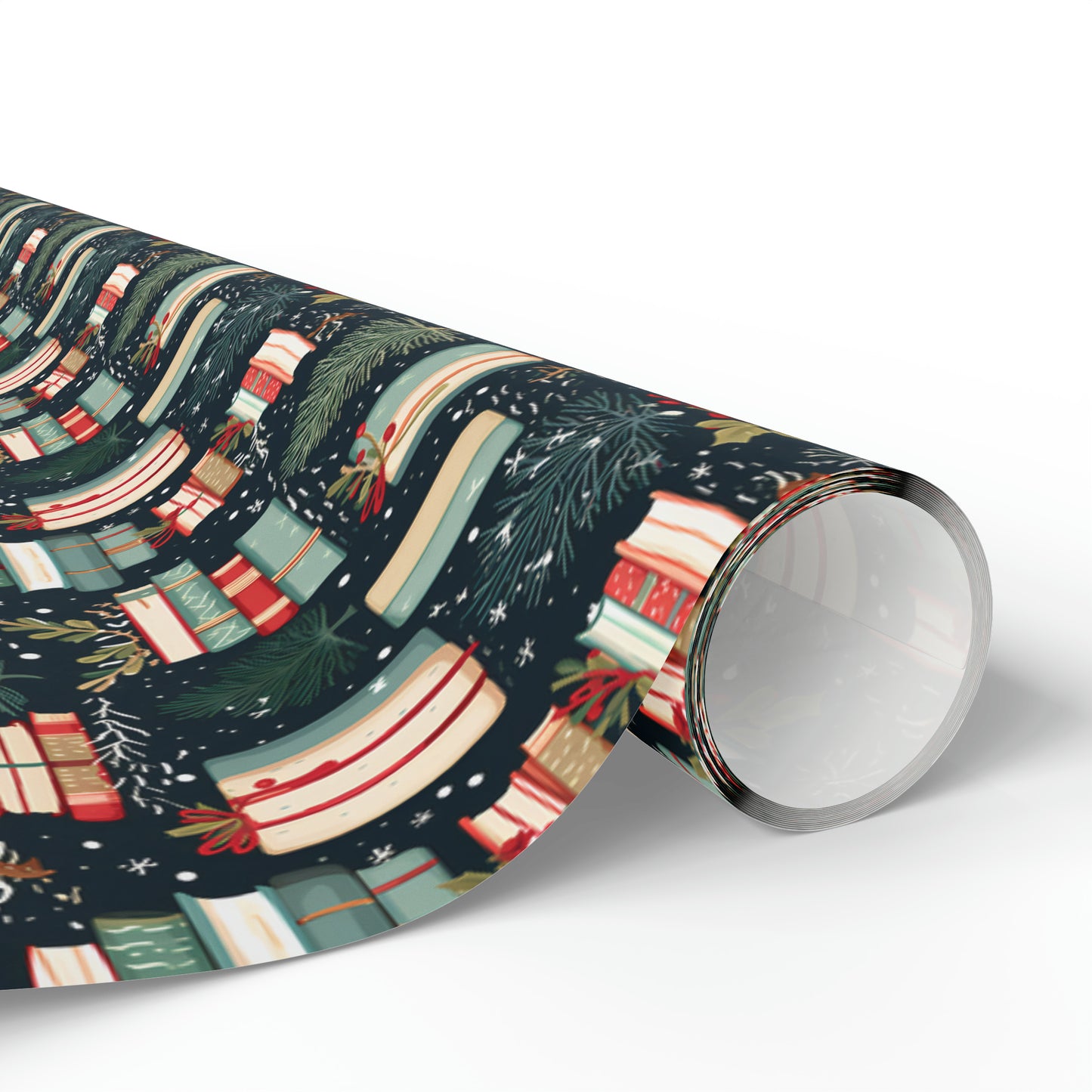 Christmas Bookish Wrapping Paper