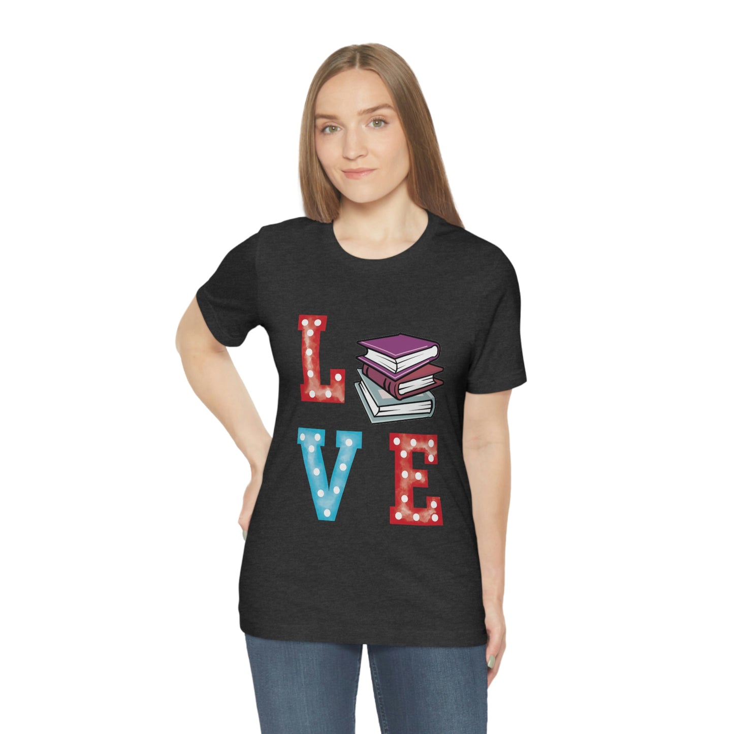 Book Love Unisex Jersey Short Sleeve Tee