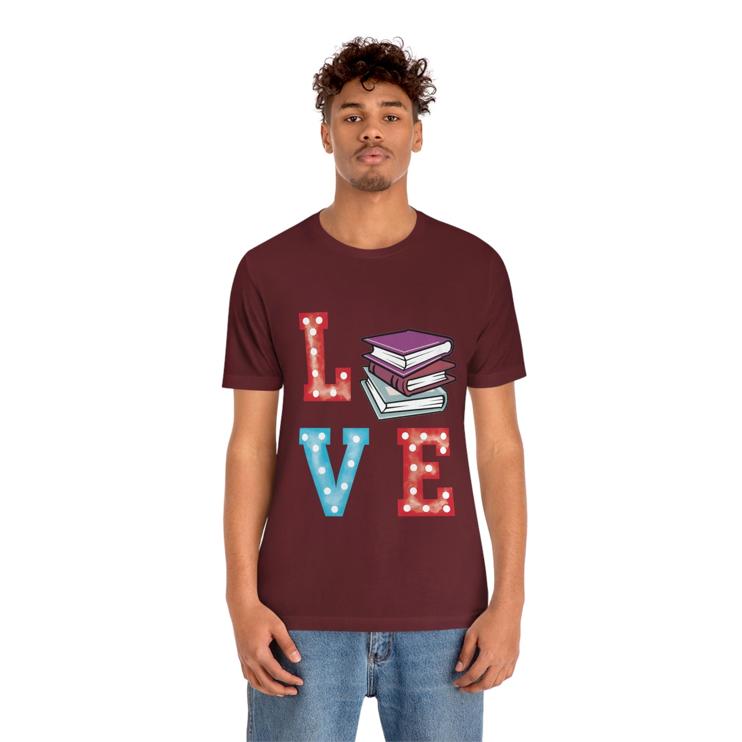 Book Love Unisex Jersey Short Sleeve Tee