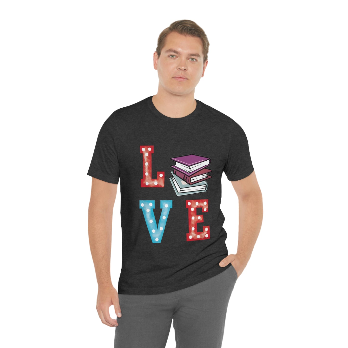 Book Love Unisex Jersey Short Sleeve Tee