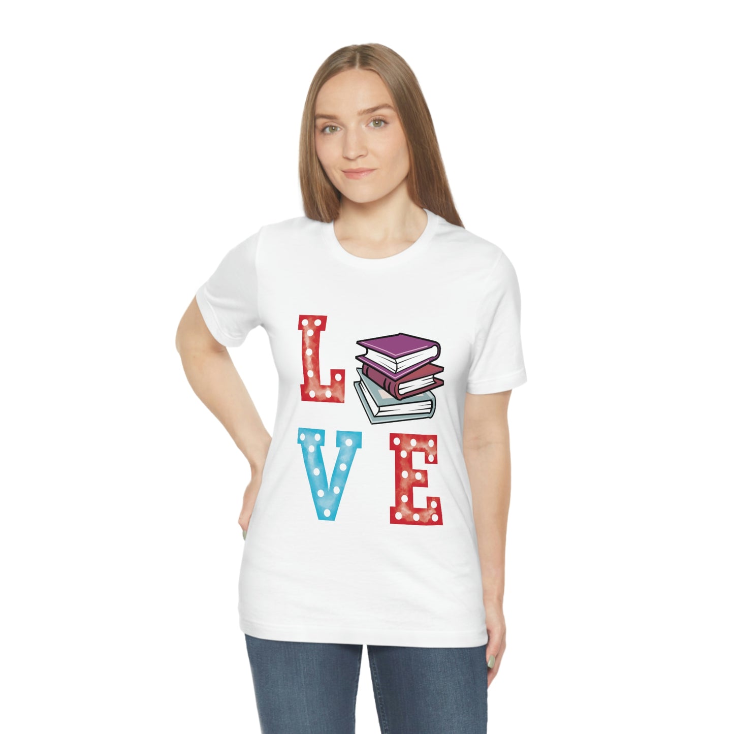 Book Love Unisex Jersey Short Sleeve Tee