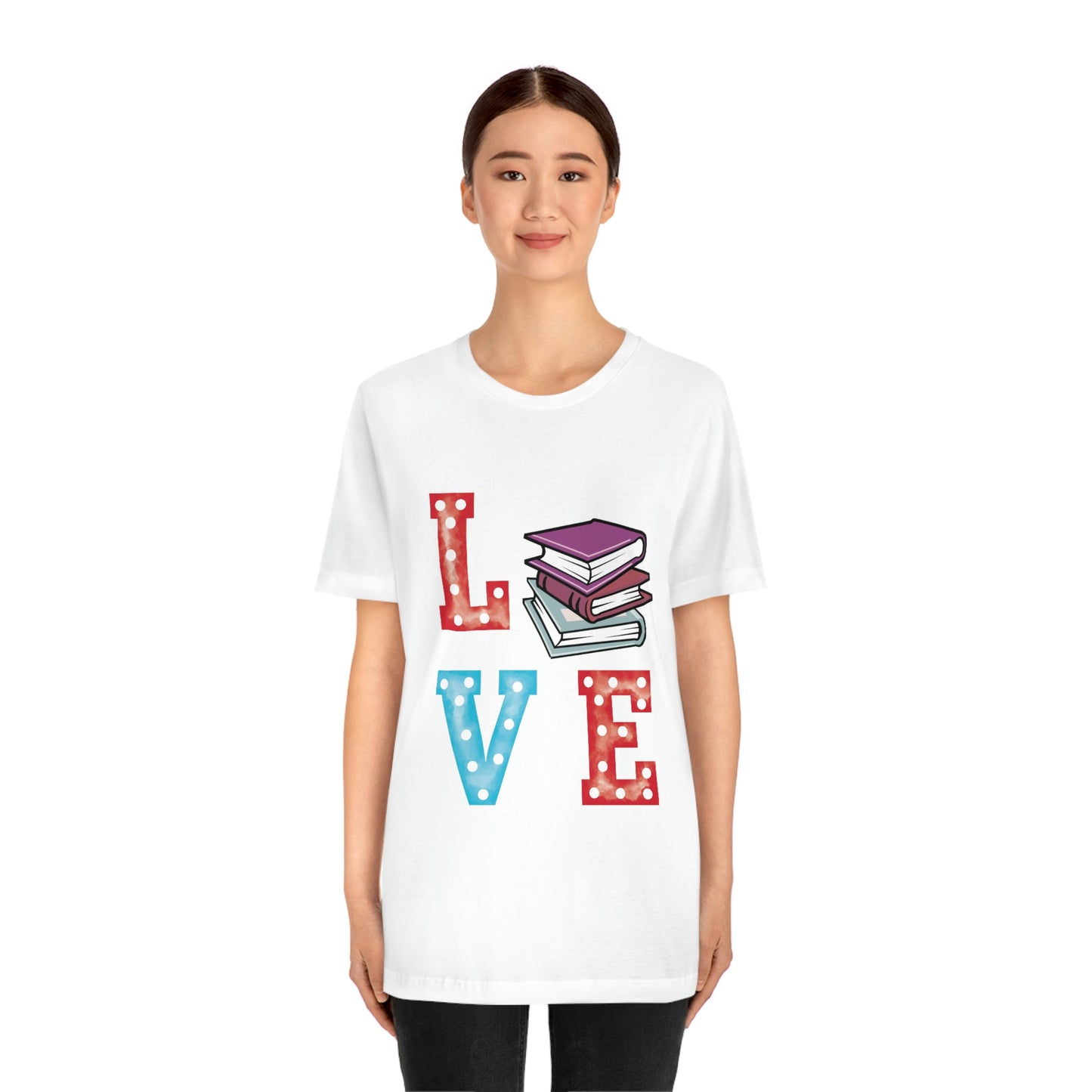 Book Love Unisex Jersey Short Sleeve Tee