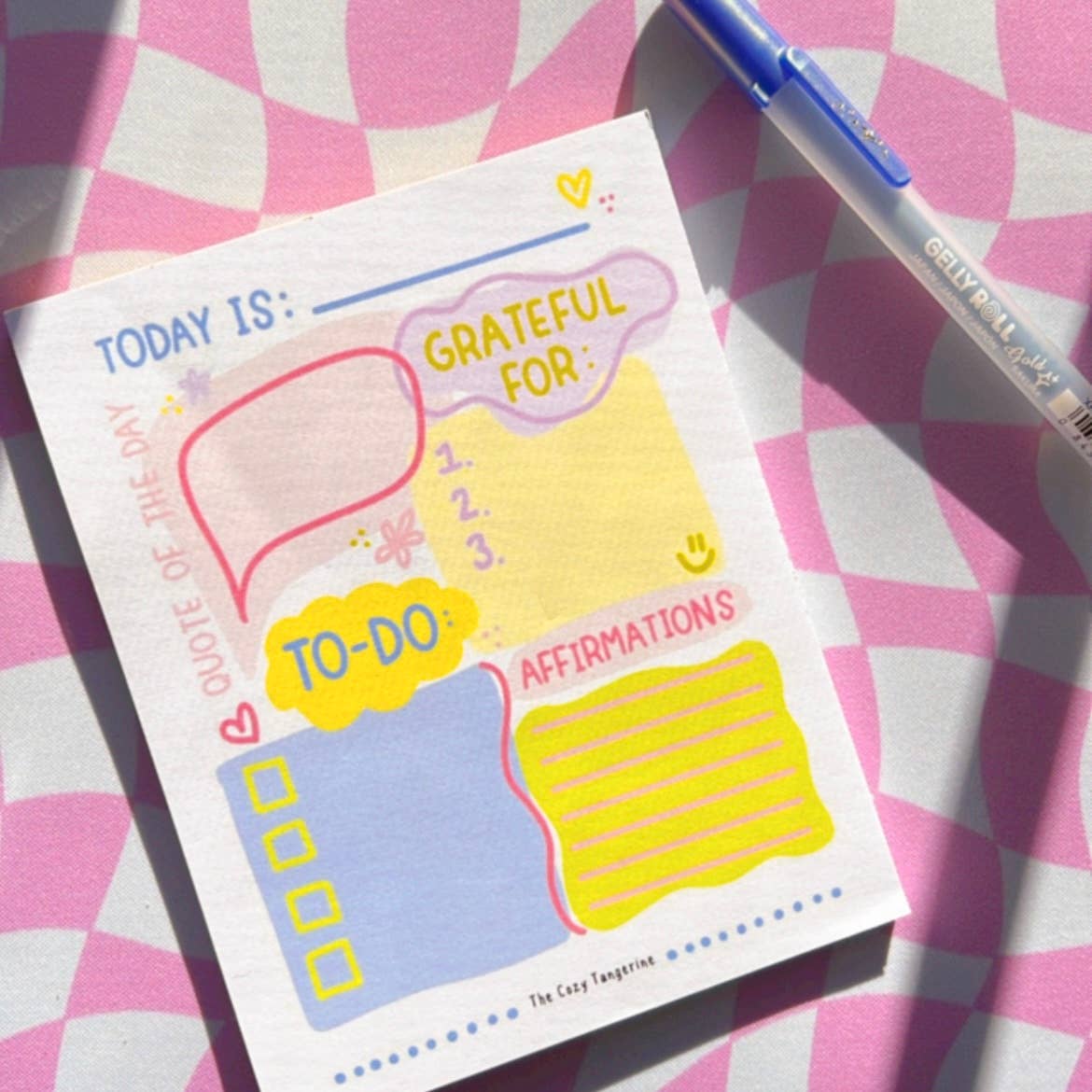 Daily Motivational Notepad | Gratitude/To-Do List/Journal