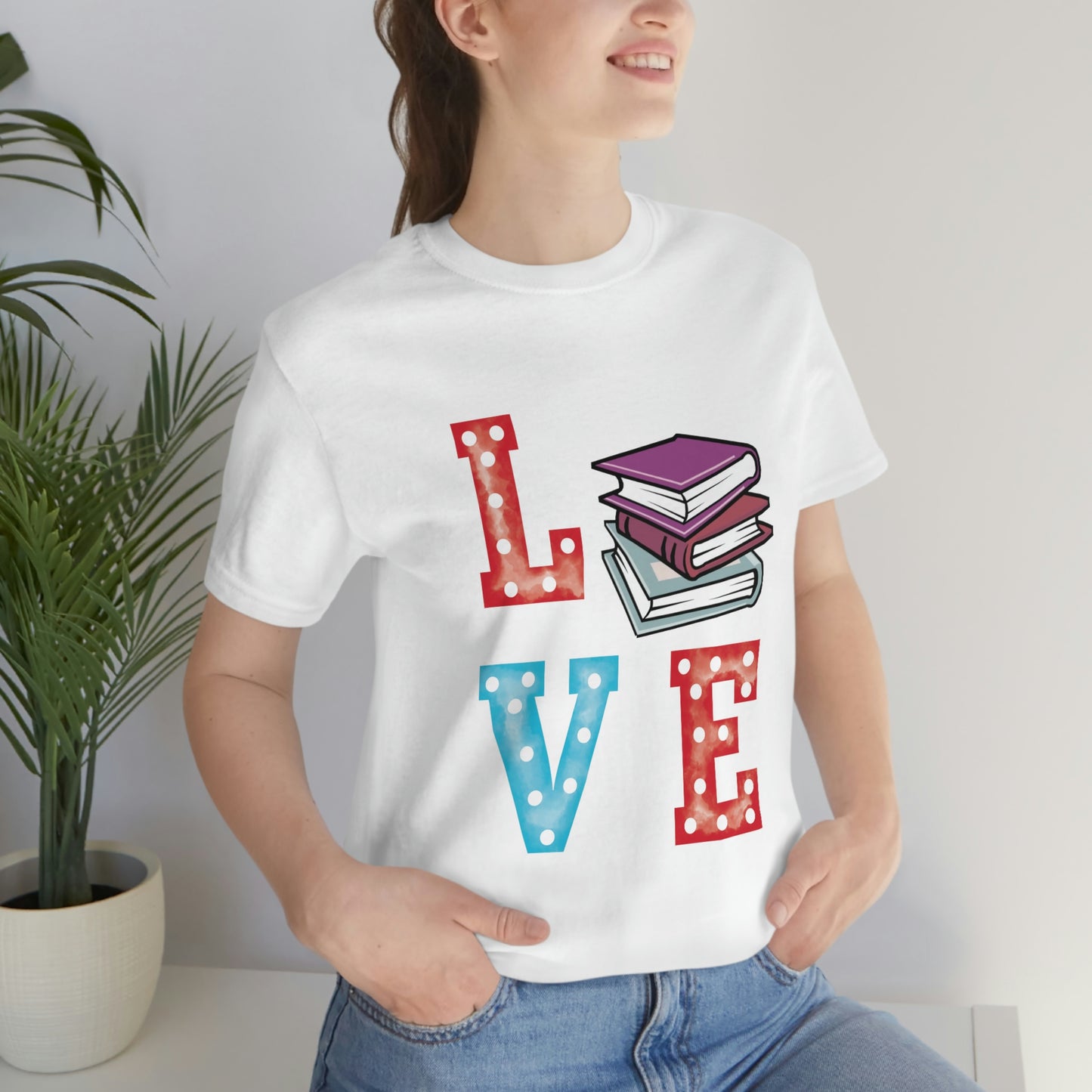 Book Love Unisex Jersey Short Sleeve Tee