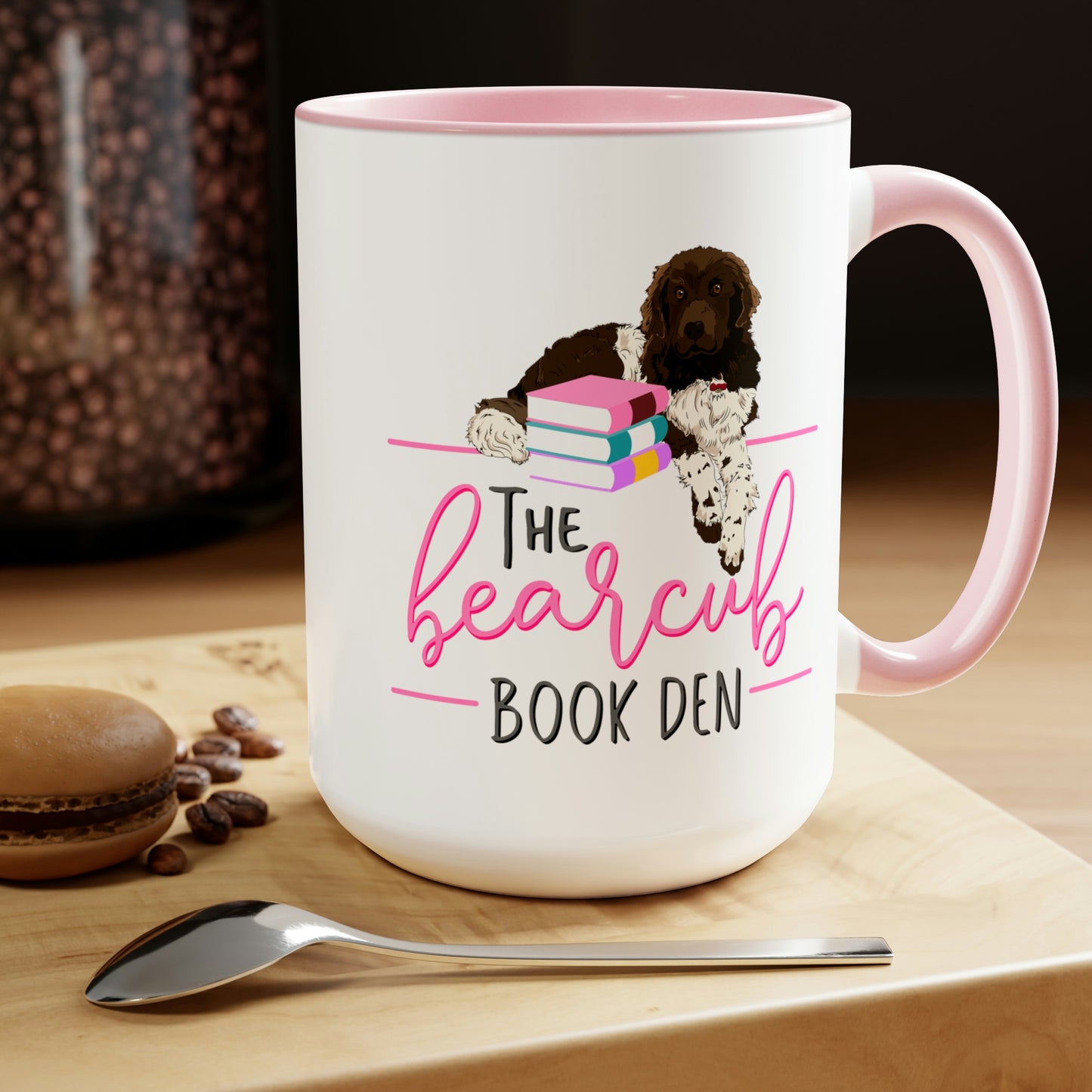 The Bearcub Book Den Two-Tone Coffee Mug, 15oz