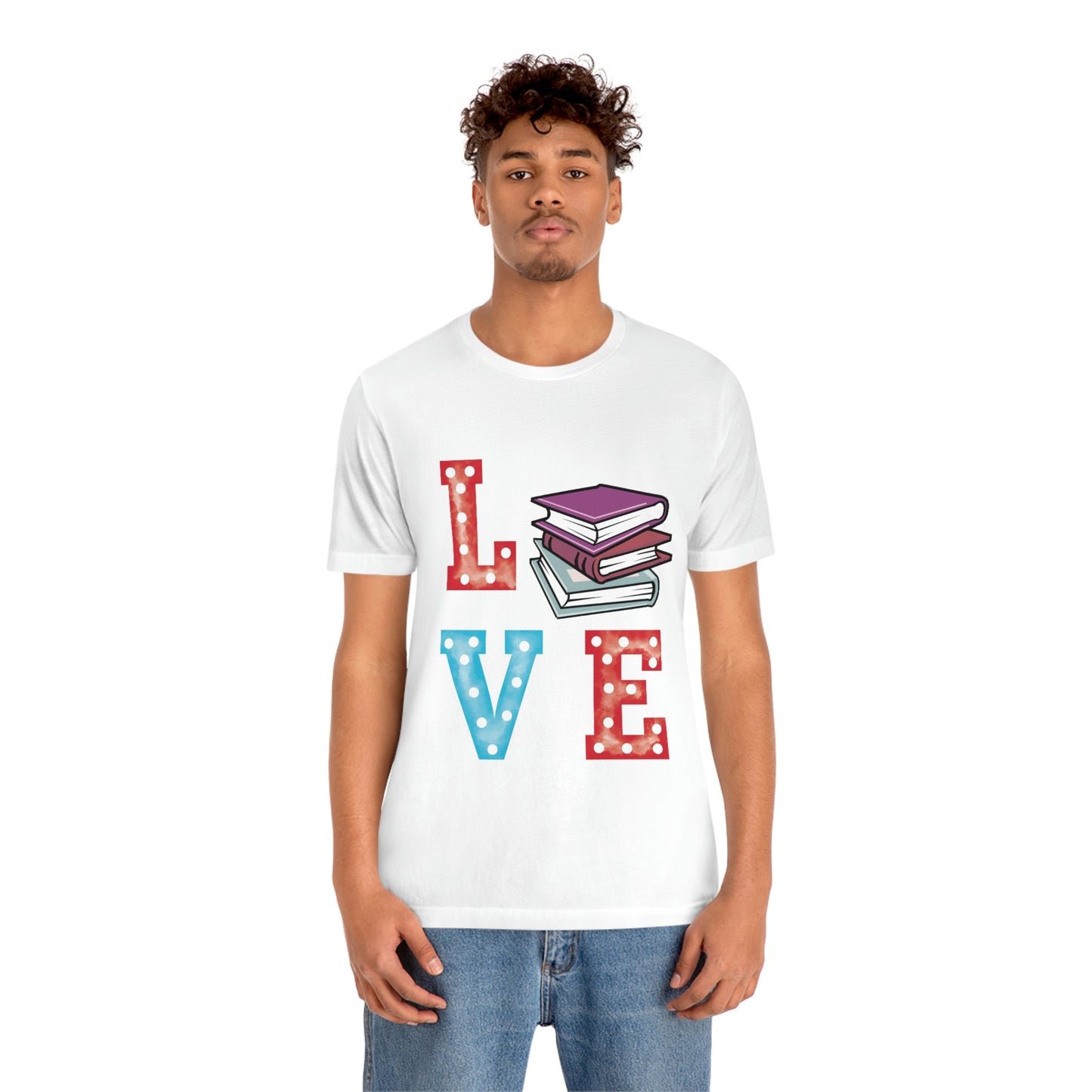 Book Love Unisex Jersey Short Sleeve Tee