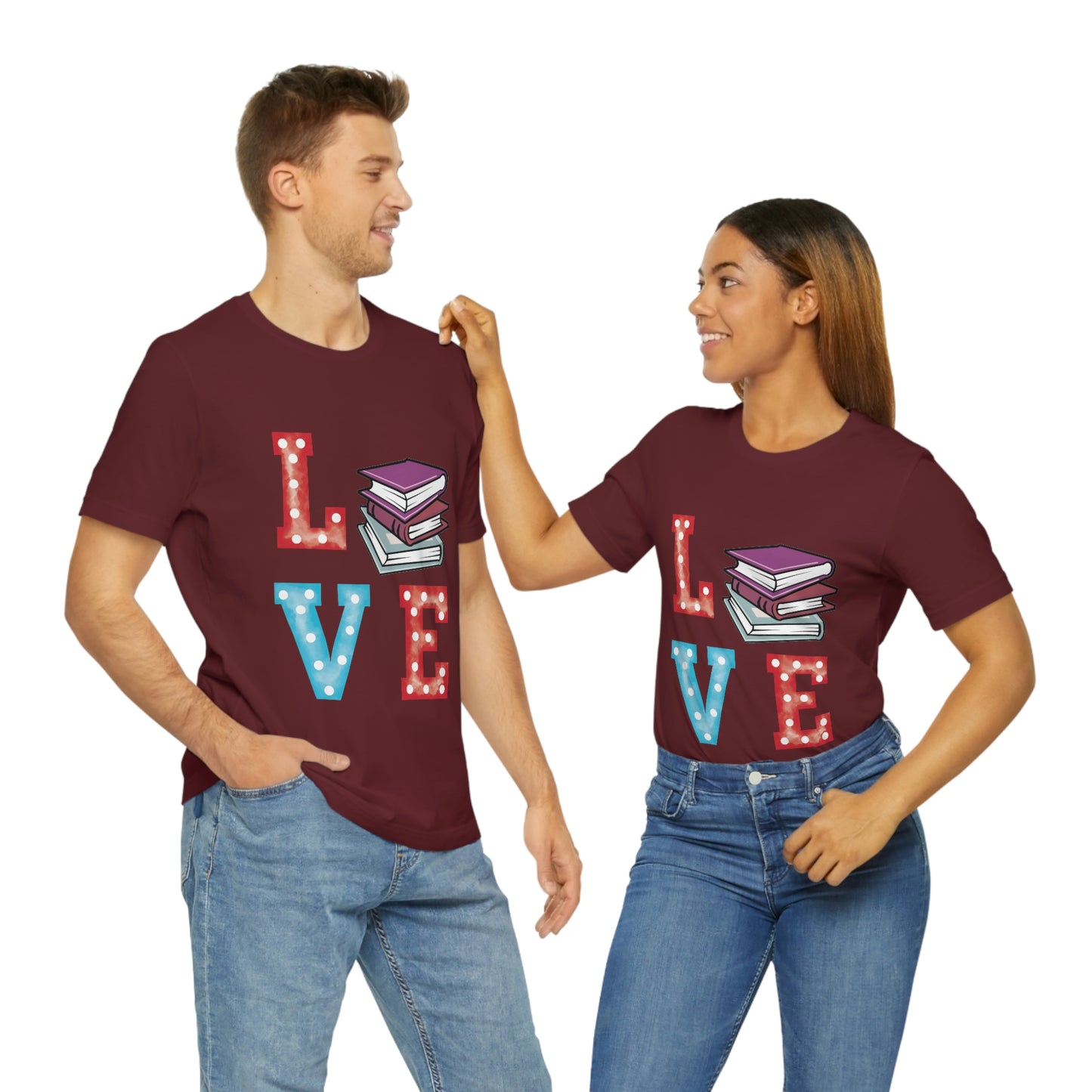 Book Love Unisex Jersey Short Sleeve Tee