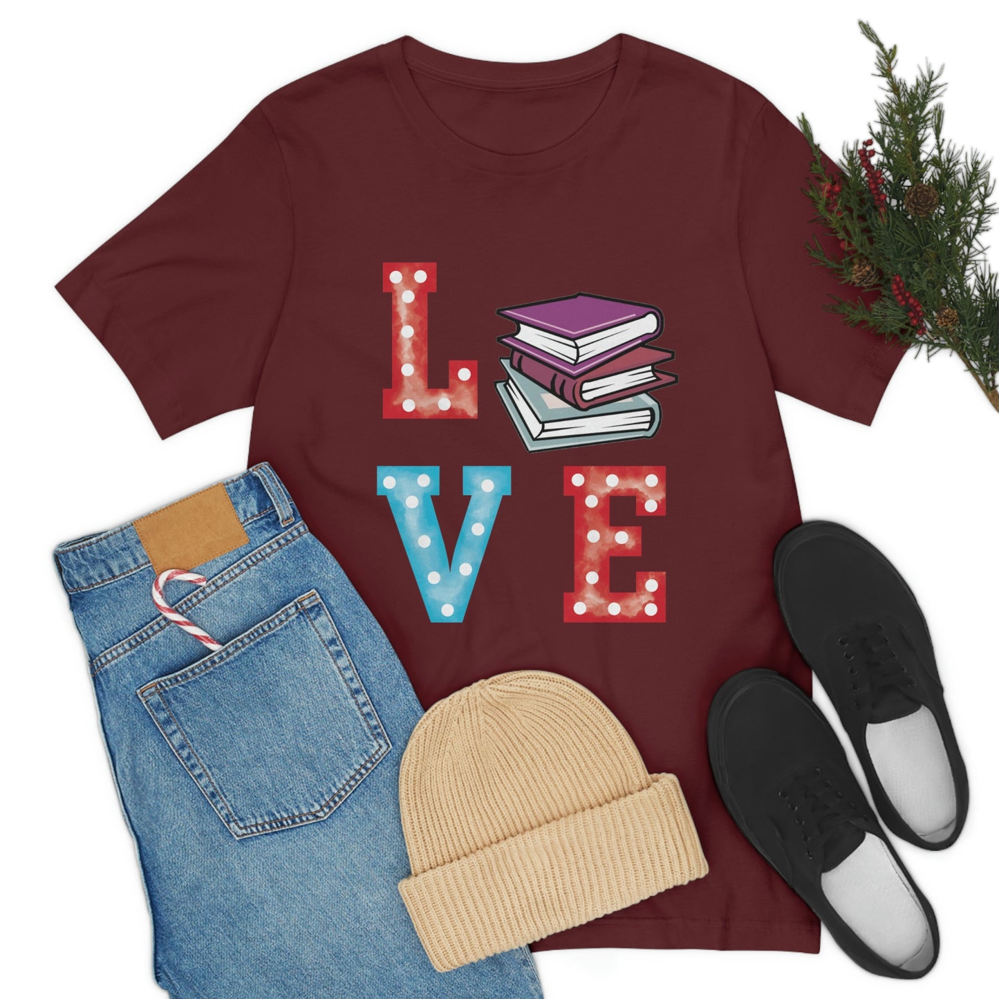 Book Love Unisex Jersey Short Sleeve Tee