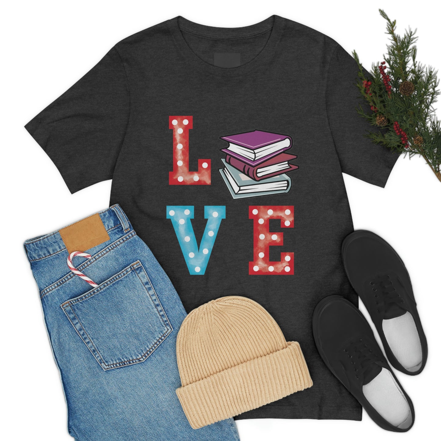 Book Love Unisex Jersey Short Sleeve Tee