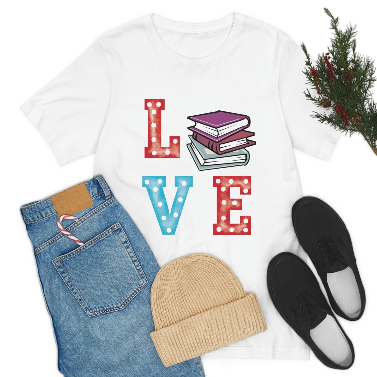 Book Love Unisex Jersey Short Sleeve Tee