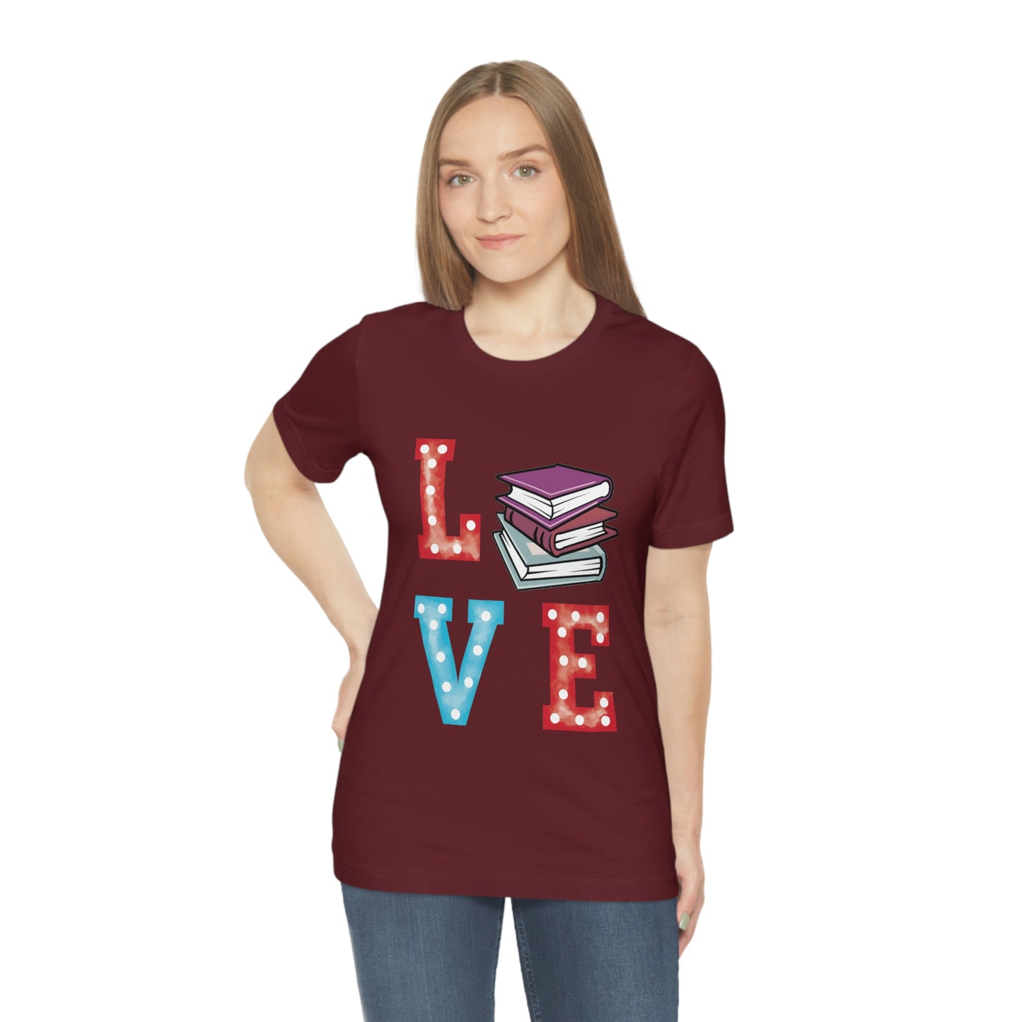 Book Love Unisex Jersey Short Sleeve Tee
