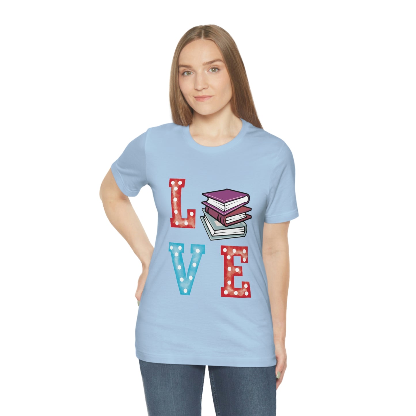 Book Love Unisex Jersey Short Sleeve Tee