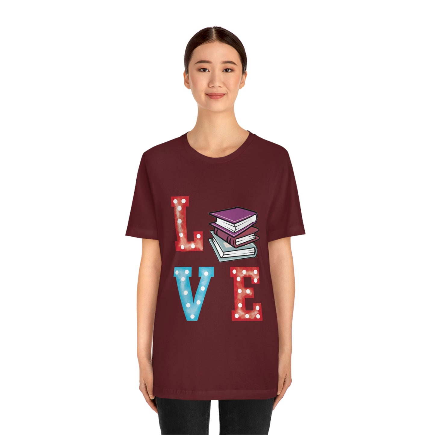 Book Love Unisex Jersey Short Sleeve Tee