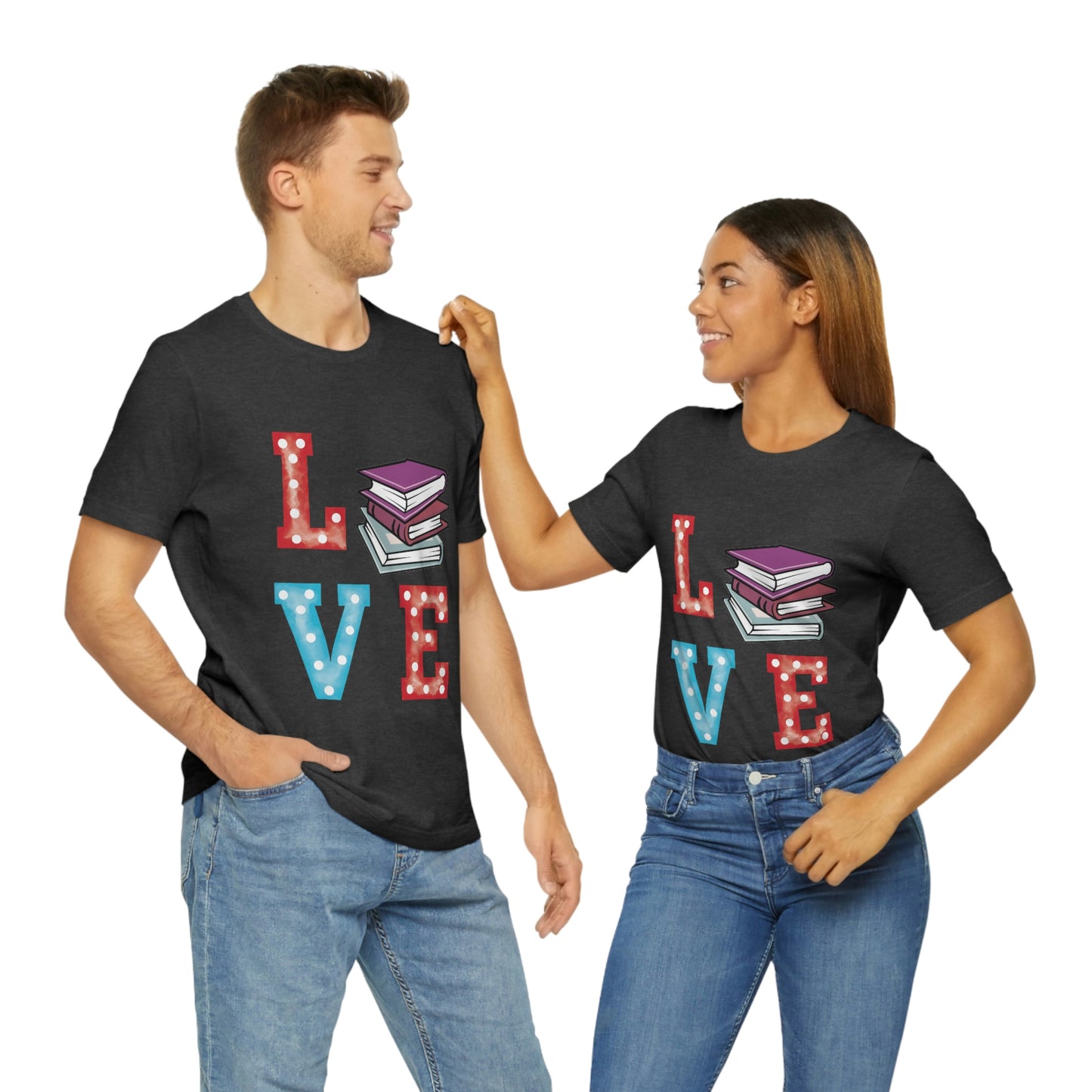 Book Love Unisex Jersey Short Sleeve Tee
