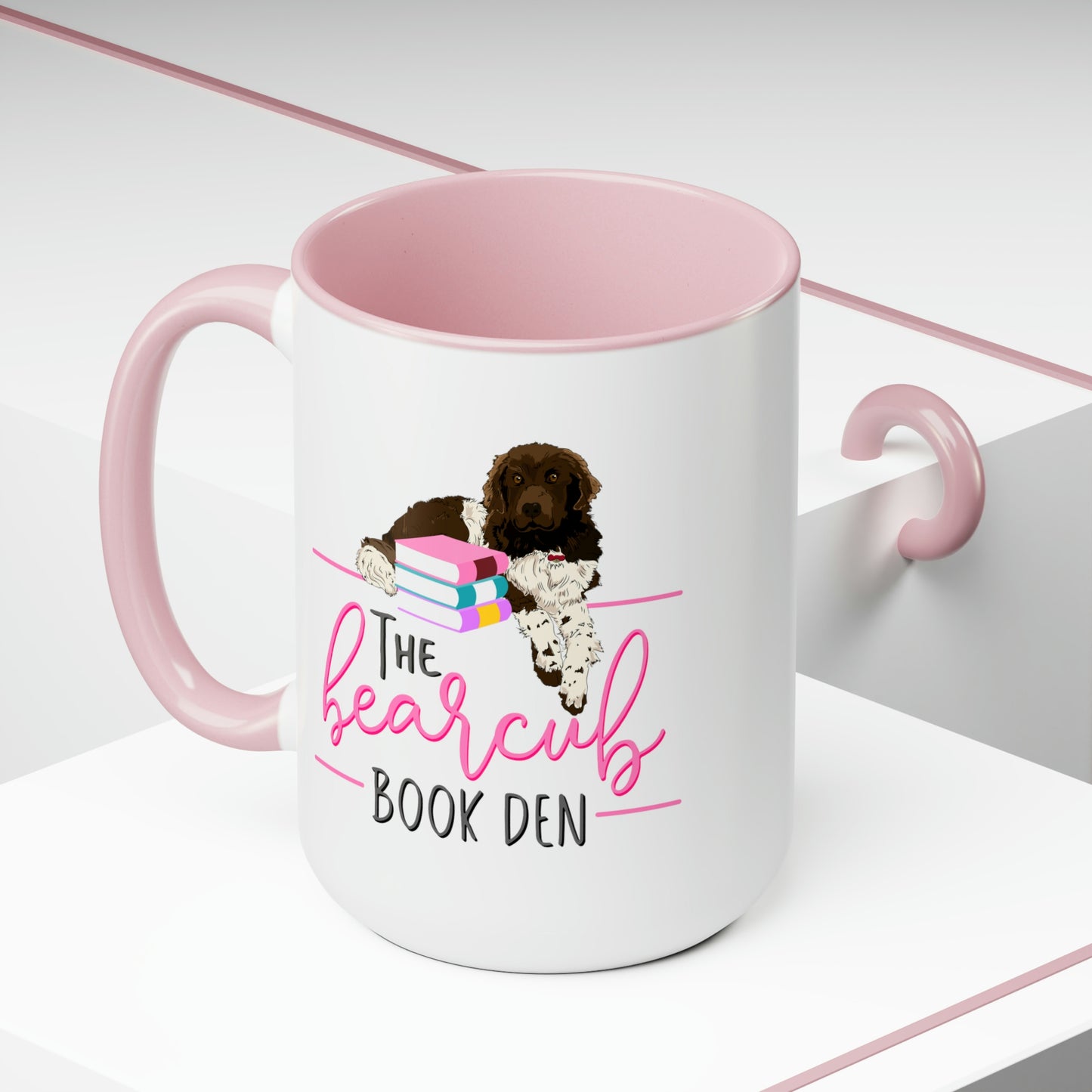The Bearcub Book Den Two-Tone Coffee Mug, 15oz