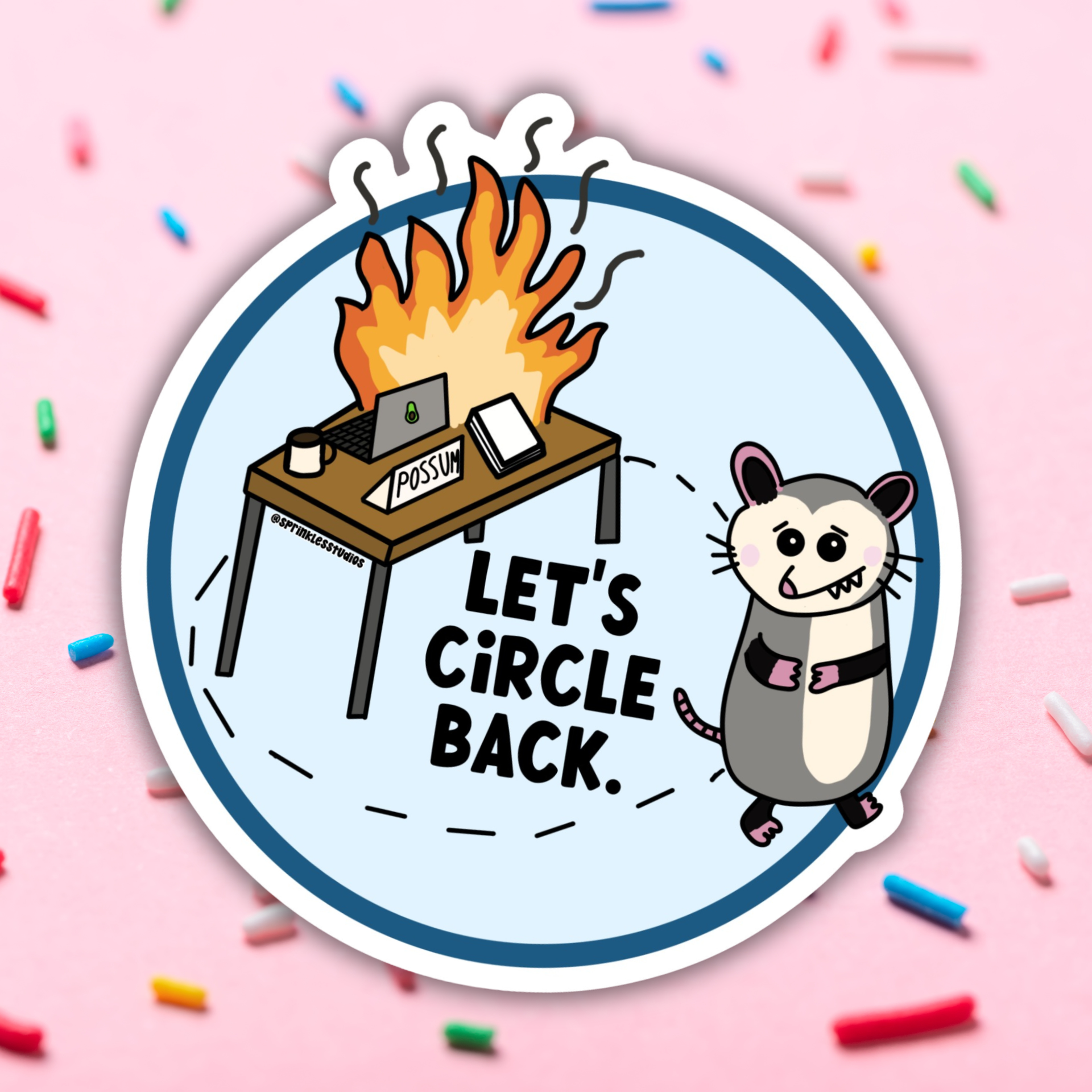Let's Circle Back Weatherproof Vinyl Sticker– The Bearcub Book Den