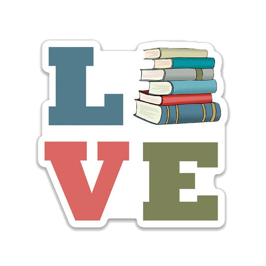 LOVE Books Vinyl Sticker