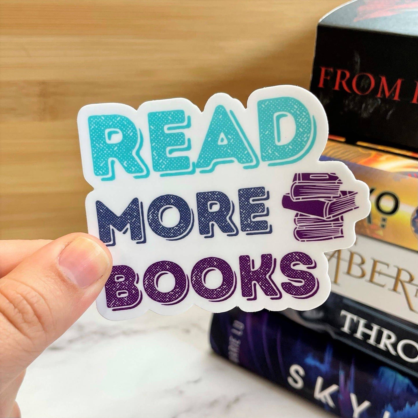 Read More Books Sticker, 3-inch
