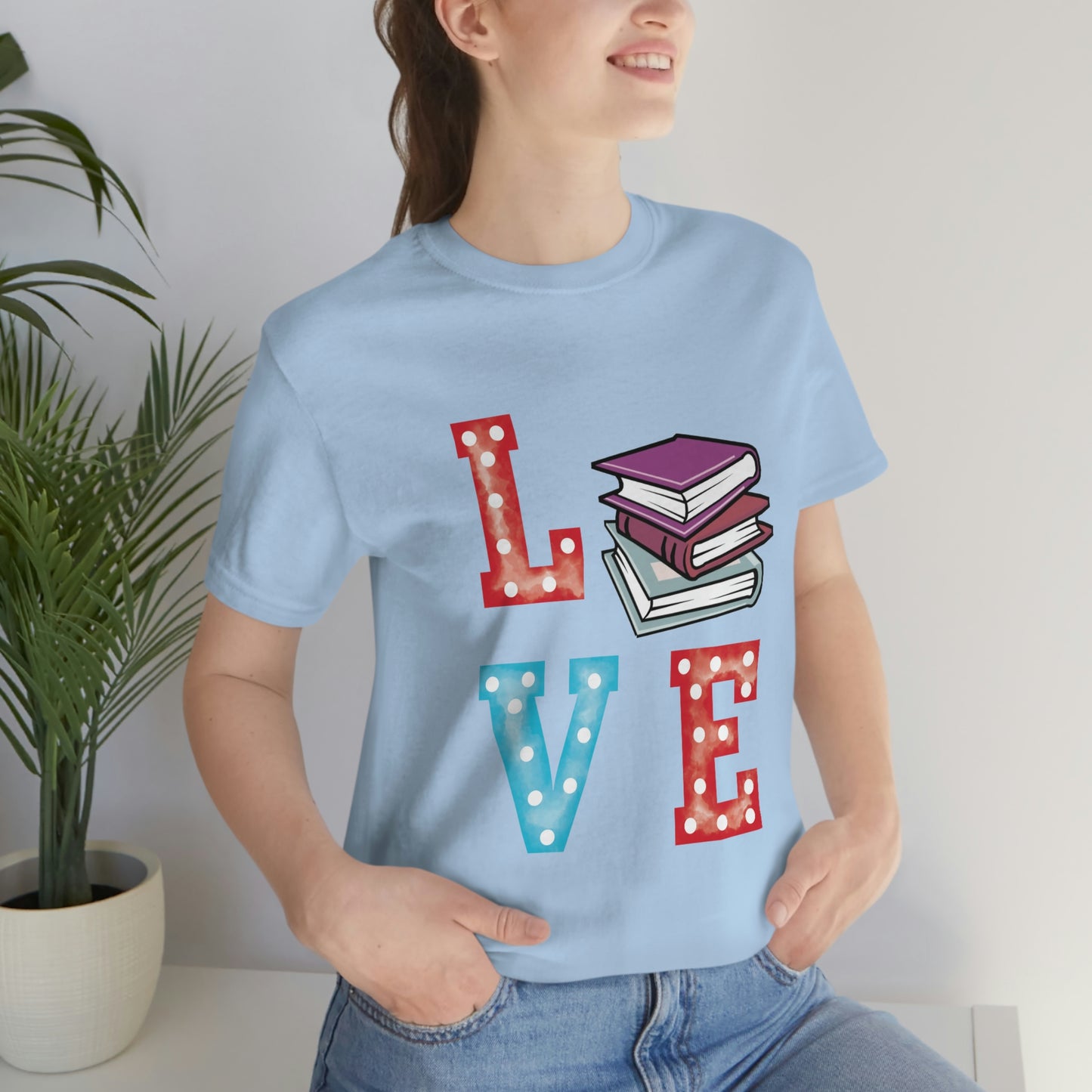 Book Love Unisex Jersey Short Sleeve Tee