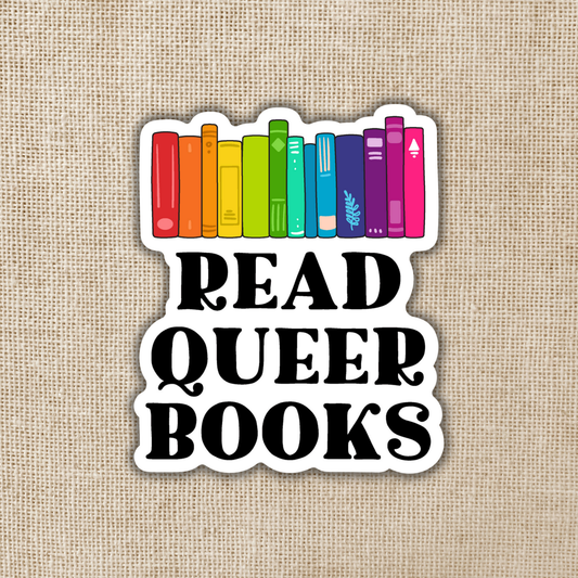Read Queer Books 3-inch Sticker
