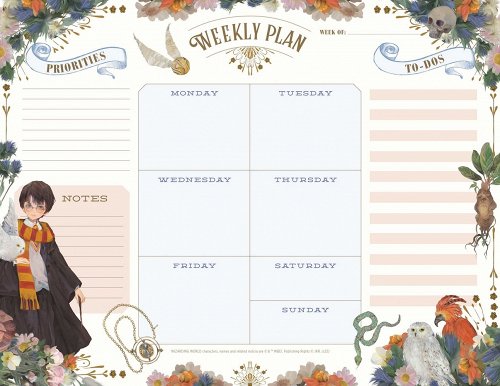 Harry Potter Floral Fantasy Weekly Planner