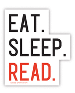 Eat Sleep Read Sticker